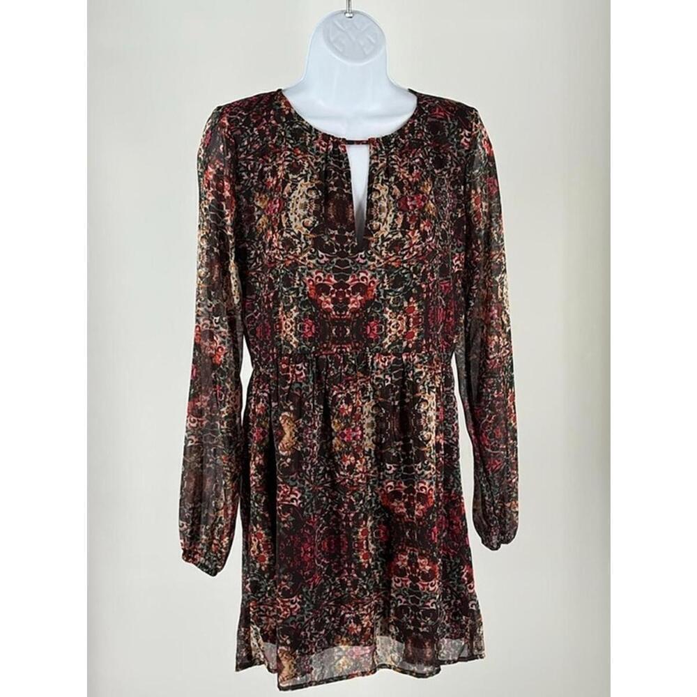 Bohemian Floral Long Sleeve Dress